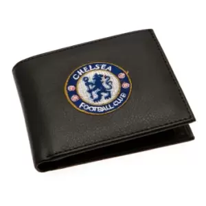 Image of Chelsea FC Embroidered Wallet (One Size) (Black)