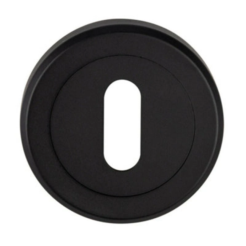 Image of Loops 51mm Lock Profile Escutcheon Chamfered Edge Concealed Fix Matt Black unisex