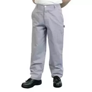 Image of BonChef Classic Mens Chef Trousers 48" (Royal/White)