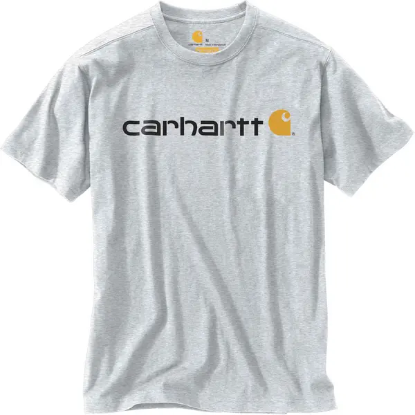 Image of Carhartt EMEA Core Logo Workwear Short Sleeve T-Shirt, grey, Size L