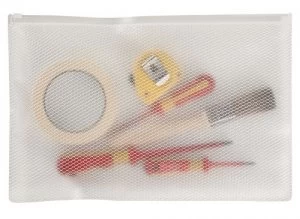 Image of Snopake EPPE Zippa Bag Foolscap White Pack 5