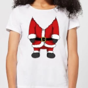 Image of Santa Womens T-Shirt - White - 5XL