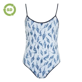Image of SoulCal Reversible Swimsuit - Navy/White Shel
