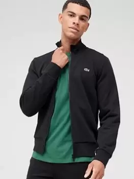 Image of Lacoste Zip Thru Sweatshirt, Black, Size 4XL, Men