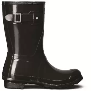 Image of Hunter Womens Original Short Gloss Rubber Wellington Boots UK Size 5 (EU 38)