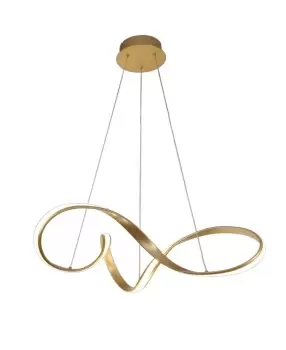 Image of Large Ceiling Pendant, 1 x 42W LED, 3000K, 2513lm, Sand Gold