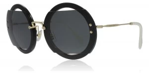 Image of Miu Miu MU06SS Sunglasses Black 1AB1A1 63mm