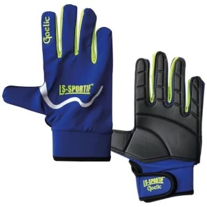 Image of LS Sportif Famous Gloves Royal/Lime/Black - Medium Junior