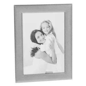 Image of Shiny Silver Textured Dots Frame 5x7
