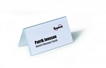 Image of Durable Table Name Holder 52x100mm Pack of 25 8051