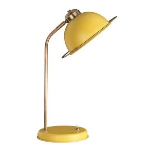 Image of The Lighting and Interiors Group Bauhaus Table Lamp - Ochre