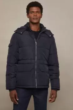 Image of Quilted Utility Puffer Jacket
