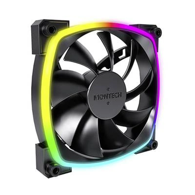 Image of MONTECH MONTECH AX120 PWM ARGB PC fan Black (W x H x D) 120 x 120 x 25mm AX120 PWM B