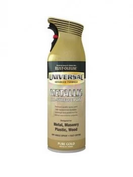 Image of Rust-Oleum Metallic Pure Gold Universal Metal And All Surface Paint - 400Ml