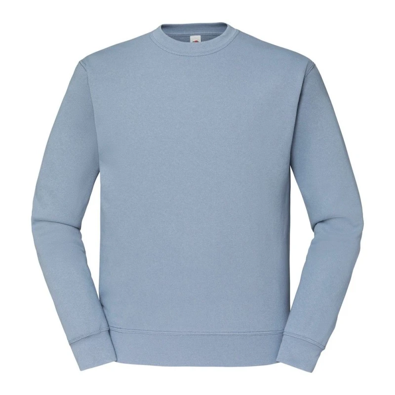 Image of Fruit Of The Loom Fruit of the Loom Men Classic 80 20 Set-in Sweatshirt in Blue Size: Small Blue S Male 5063238613065
