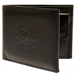Image of Chelsea FC Debossed Wallet (One Size) (Black)