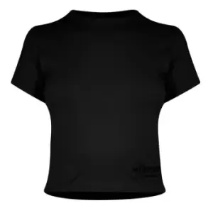 Image of Ellesse Womens Dropper Crop T-Shirt - Black