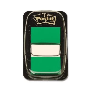 Image of Post it 25mm Index Flags Green 12 x 50 Flags