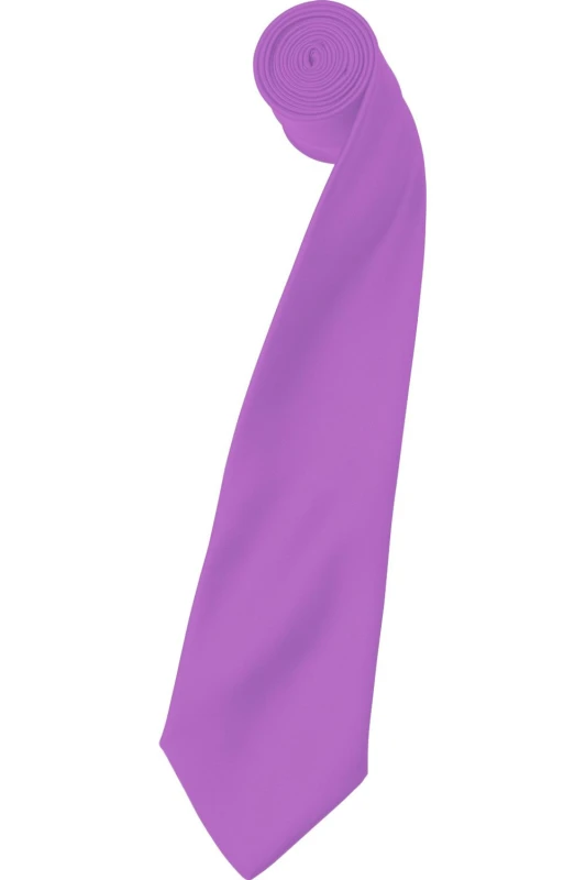 Image of Premier Premier Men Plain Satin Tie (Narrow Blade) Pack of 2 in Lilac Lilac One Size Male 5059269153106