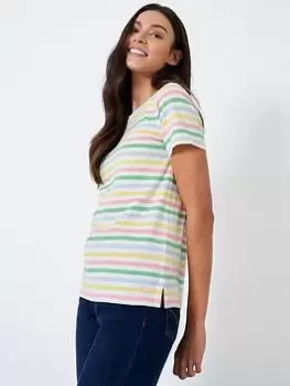 Image of Crew Clothing Breton T-Shirt - Multi, Size 12, Women