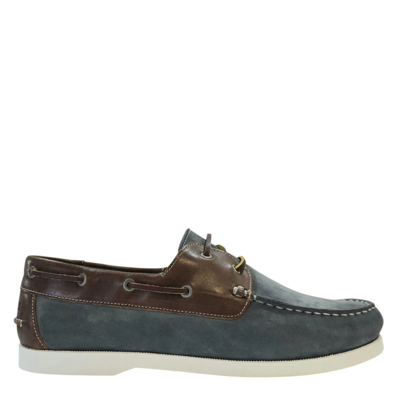Image of Jack Wills Leather Boat Shoes Mens Blue male 7 (41)
