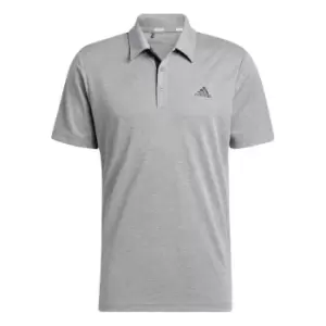 Image of adidas Heather Polo Shirt Mens - Grey