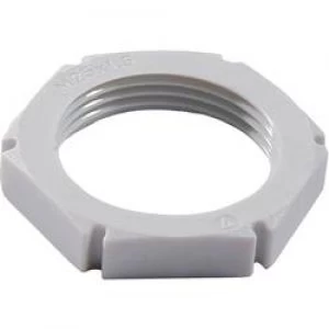 Image of Locknut M16 Polyamide Light grey Wiska EMUG M16 RAL 7035
