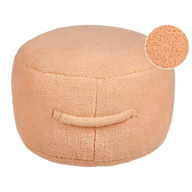Image of Beliani Pouffe Adlana Boucle Orange