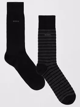 Image of Boss Bodywear 2 Pack Rs Stripe Cc Socks