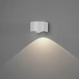 Image of Gela Outdoor Modern Wall Down Light White 6W LED, IP54