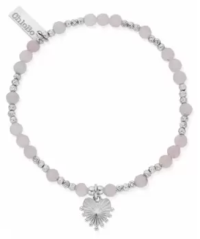 Image of ChloBo SBRQFB3196 Glowing Beauty Rose Quartz Bracelet Jewellery