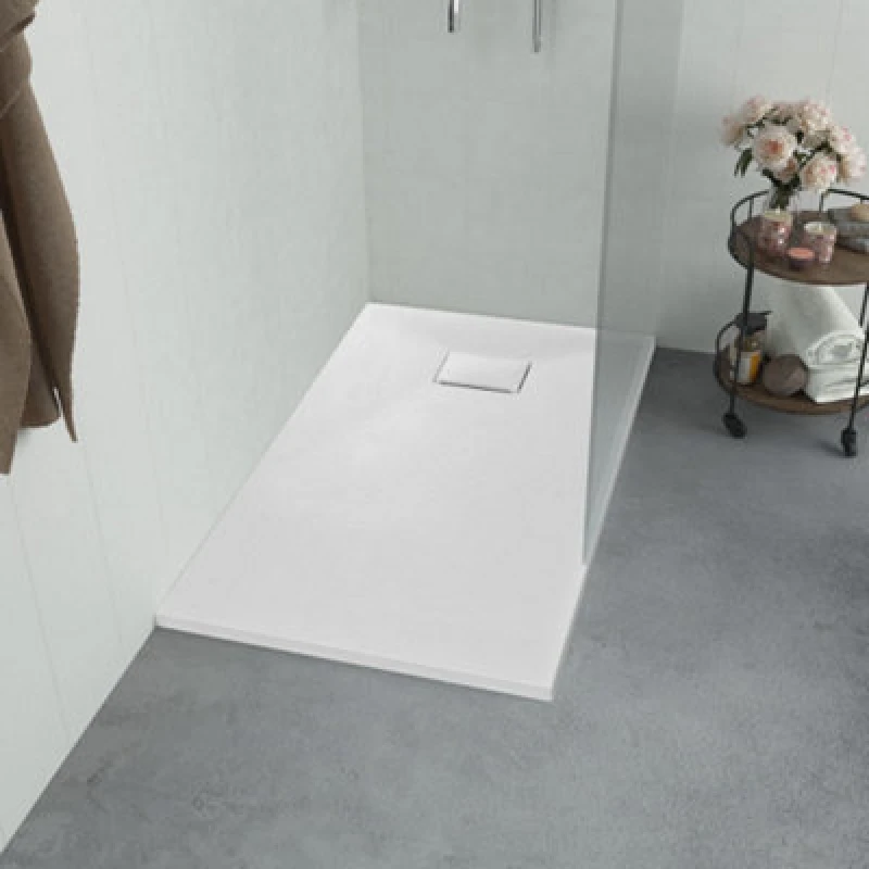 Image of Vidaxl Shower Base Tray Smc White 90X70 Cm