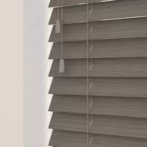 Image of Wooden Venetian Blinds With Strings Mint Oak