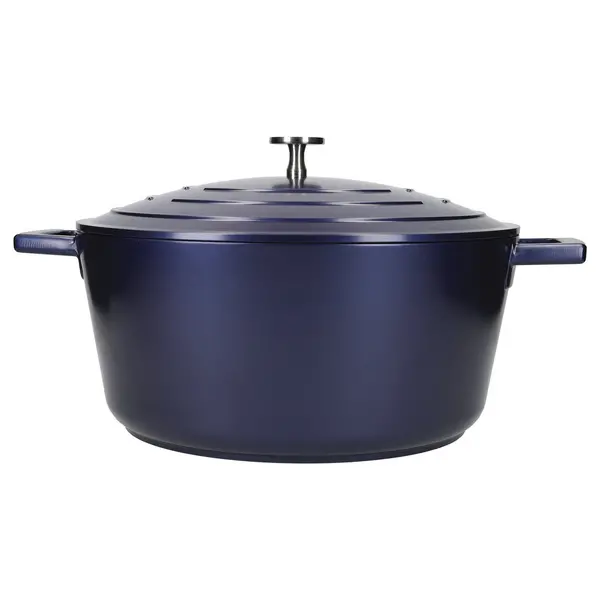Image of MasterClass Cast Aluminium 28cm Casserole Dish, 5L Navy