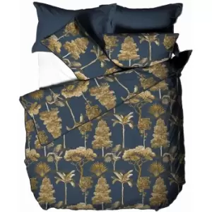 Image of Paoletti Arboretum Pillowcase (Pack Of 2) (One Size) (Blue) - Blue