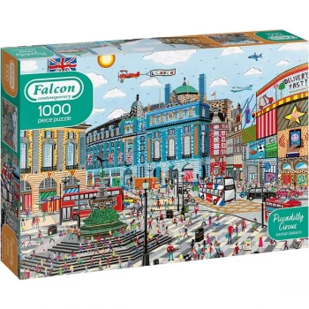 Image of Falcon Contemporary Piccadilly Circus Jigsaw - 1000 Pieces
