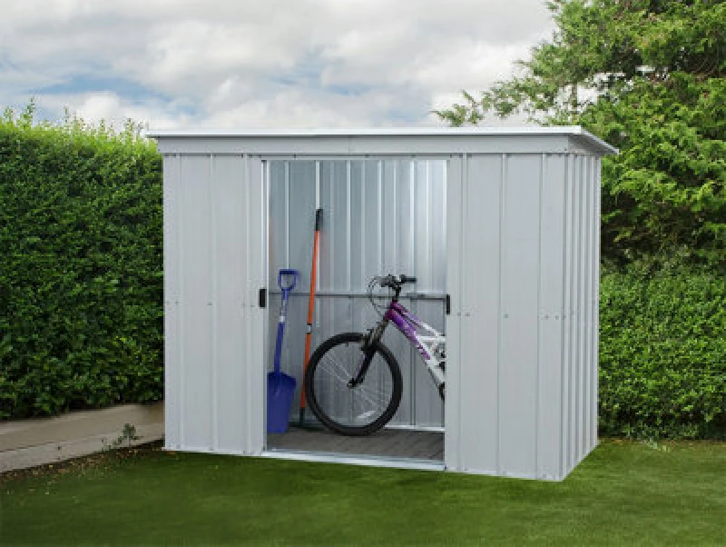 Image of Yardmaster Yardmaster 6x4ft Pent Metal Shed - Yardmaster QA46201