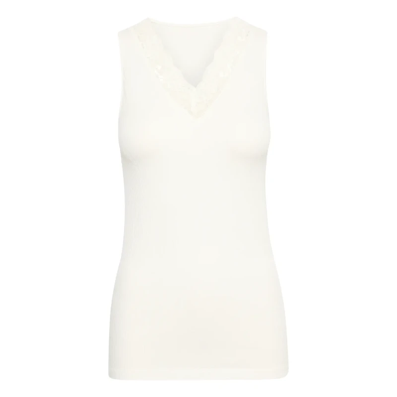 Image of culture Womens tank top CULTURE Camilla Blanc Female S/M