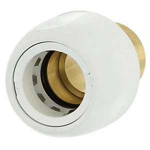 Image of Hep2O HX29/15WS Brass Adaptor Male Socket - 1/2in x 15mm