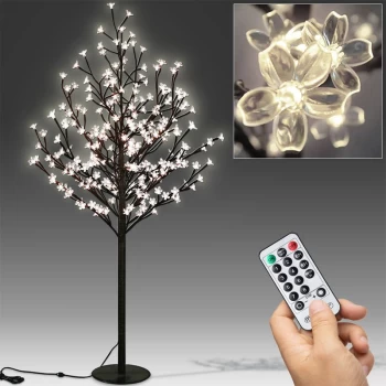 Image of LED Cherry Blossom Tree Remote Control 8 Modes Timer Outside Inside M2 180cm - 200 LEDs