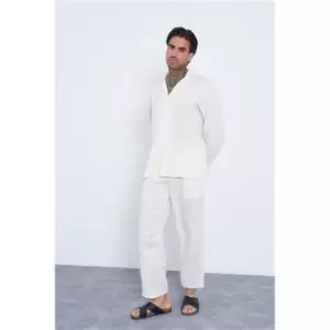 Image of I Saw It First White Linen Trousers - White