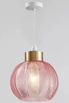 Image of Easy Fit Glass Pendant Shade 21cm Diameter