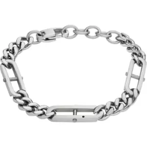 Image of Gents Fossil Jewellery Heritage D Link Bracelet
