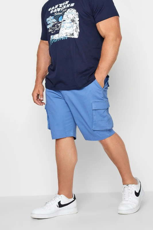 Image of BadRhino BadRhino Men Cargo Shorts in Blue Size: 52R Blue 52R Male 5063110342540