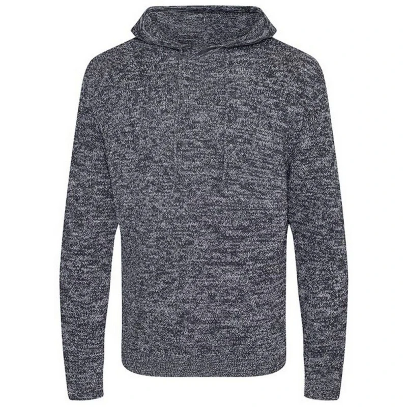 Image of AWDis AWDis Men Iguazu Knitted Hoodie in Dark Grey Size: X-Small Dark Grey XS Male 5063425904112