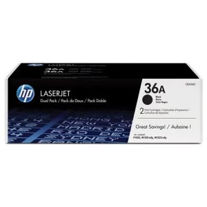 Image of HP 36A Black Laser Toner Ink Cartridge