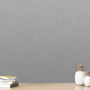 Image of Grey Glitter Leopard Wallpaper Grey