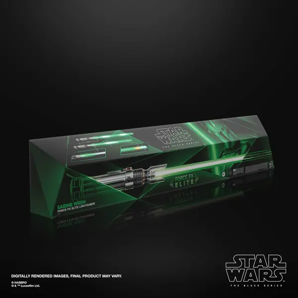 Image of Hasbro Star Wars The Black Series Force FX Elite Sabine Wren Lightsaber Merch - Toys