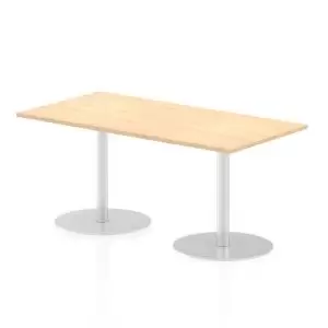 Image of Italia Poseur Table Rectangle 1600800 Top 725 High Maple