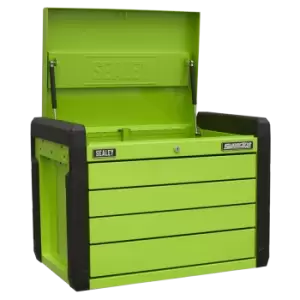 Image of Superline Pro 4 Drawer Push-To-Open Topchest with Ball-bearing Slides - Hi-Vis G